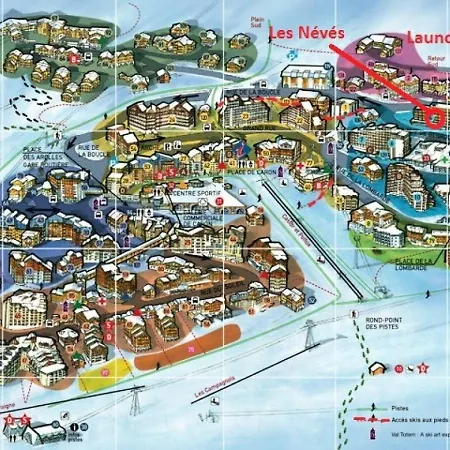 Neves - Location: Joli Pour 4 Personnes, Etage Eleve, Balcon Ensoleille, Dans Un Quartier Anime Lejlighed Val Thorens