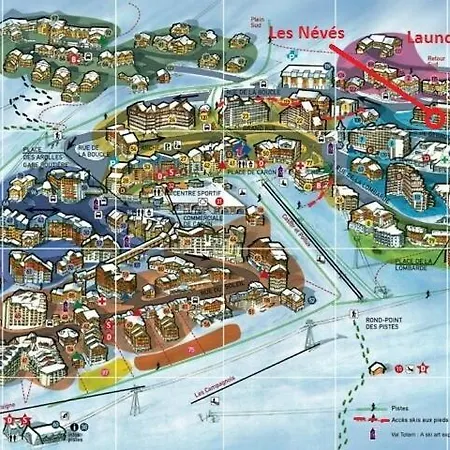 Apartment Neves - Location: Joli Pour 4 Personnes, Etage Eleve, Balcon Ensoleille, Dans Un Quartier Anime Val Thorens